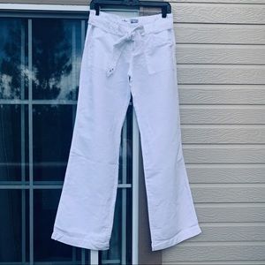 Converse White Linen Pants